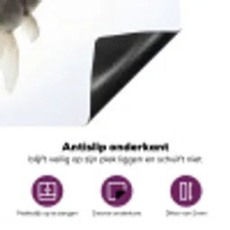 Goudvissen - Modern - Wit Inductie beschermer vinyl 3mm klein -zzzzzzz-cc-onderkant