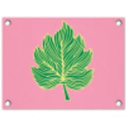 Blad - Groen - Illustratie - Minimalistisch tuinposter los doek klein -3d