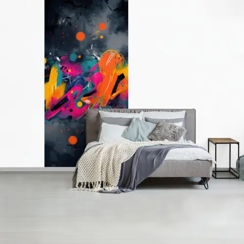 Abstract - Graffiti - Kleurrijk - Verfspatten fotobehang vinyl groot -slaapkamer