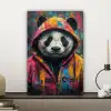 Graffiti - Panda - Jas - Kleurrijk canvas 2cm klein -sfeer6