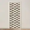 Waaiers - Botanisch - Zwart - Beige deurposter klein 289 -3d_beige