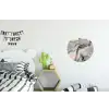 Marmer - Goud - Grijs Wandcirkel aluminium klein -kinderkamer