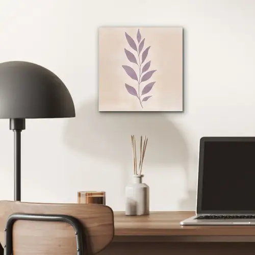 Tak - Bladeren - Minimalistisch - Beige aluminium wit klein -sfeer5