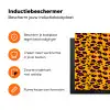 Oranje - Roze - Panterprint Inductie beschermer vinyl 3mm klein 276 -zzzzzzz-td-ups