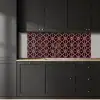 Symmetrisch - Tegel - Burgundy keuken achterwand 2 middel 871 -sfeer1