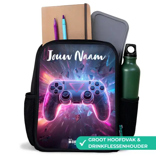 Controller - Neon - Game Rugzak - Zwart middel -inhoud_NL