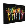 Lepels - Kruiden - Modern - Graffiti - Verf - Kleurrijk canvas 2cm klein -z3d