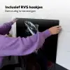 Vis - Koi - Zwart - Water Inductie beschemer met haakjes klein -ky-ophangen-nl