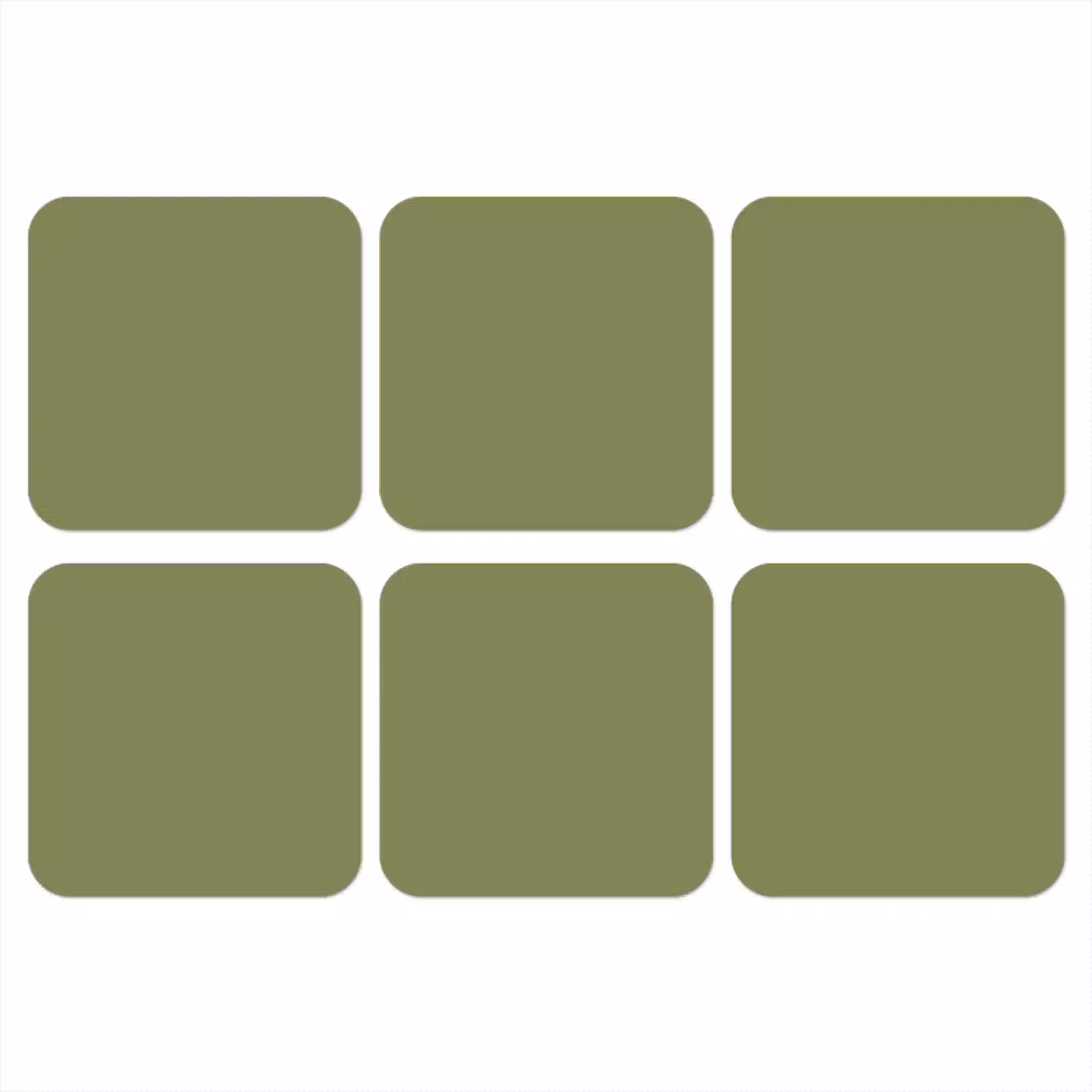 Herbal - Matcha - Groen onderzetter kurk middel 366 -3d