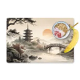Azië - Landschap - Kleurrijk Placemat vinyl groot -zzzproduct_Kitchenyeah-website