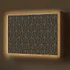 Goud - Zwart - Lijnen Light Box met batterij (Wandlamp) middel 907 -z3d_website