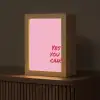 Yes you can do it - Rood - Roze Light Box met kabel (Tafellamp) klein -z3d_website