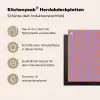Paars - Oranje - Perzik Inductie beschermer vinyl 3mm middel 274 -zzzzzzusp-haakje_DE
