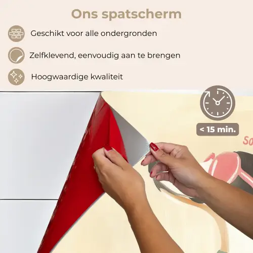 Quote - Hond - Zonnebril keuken achterwand spatscherm klein -spatscherm_NL