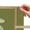 Lijntekening - Appel - Olijfgroen - Blaadje Light Box met batterij (Wandlamp) middel -USP_websiteprintNL