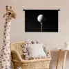 Golfbal - Minimalistisch - Wit Wandkleed katoen klein -wsfeer5_kind