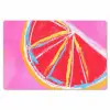 Grapefruit - Geschilderd - Roze - Strepen Placemat vinyl groot -zzsfeer1_Kitchenyeah-website