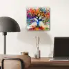 Levensboom - Natuur - Kleurrijk - Boom aluminium wit klein -sfeer5