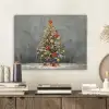 Kerstboom - Cadeaus - Rood - Goud PET vilt klein -sfeer1