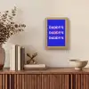Blauw - Daddy's - Blokletters Light Box met kabel (Tafellamp) klein -sfeer2