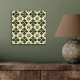 Patroon - Tegel - Groen aluminium wit klein 46 -sfeer2