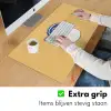 Blikje - Minimalistisch - Blauw - Illustratie Muismat XXL klein -sfeer3
