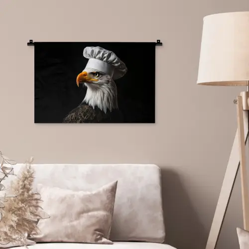 Arend -Amerika - Koksmuts - Vogel - Stoer Wandkleed katoen klein -sfeer4