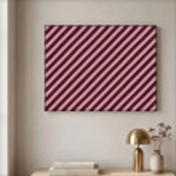 Strepen - Roze - Bruin Textielframe zwart klein 947 -sfeer2
