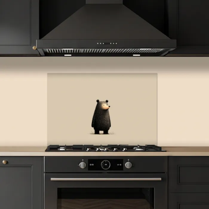 Beer - Donkerbruin - Minimalistisch keuken achterwand spatscherm klein -sfeer1