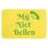 Mij niet bellen - Telefoon - Geel Badmat klein -3d