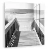 Loopbrug - Hout - Strand - Zee plexiglas 5mm klein -zzzproduct_nieuw