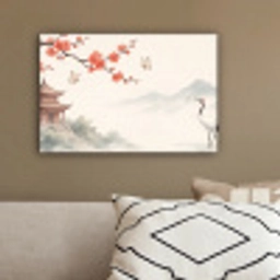 Kraanvogel - Azië - Klassiek canvas 2cm klein -sfeer3