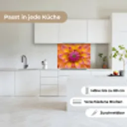 Dahlia - Bloem - Oranje keuken achterwand 2 middel -sfeer4_DE