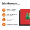 Minimalistisch - Kerstbomen - Rood - Sneeuw Inductie beschermer vinyl 3mm klein -zzzzzzz-td-ups