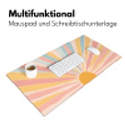 Illustratie - Zon - Pastelkleuren Muismat XXL klein -ysfeer4_duits