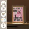 Flamingo - Roze - Vogel - Decoratie Light Box met kabel (Tafellamp) klein -USP_websiteoverzichtDE