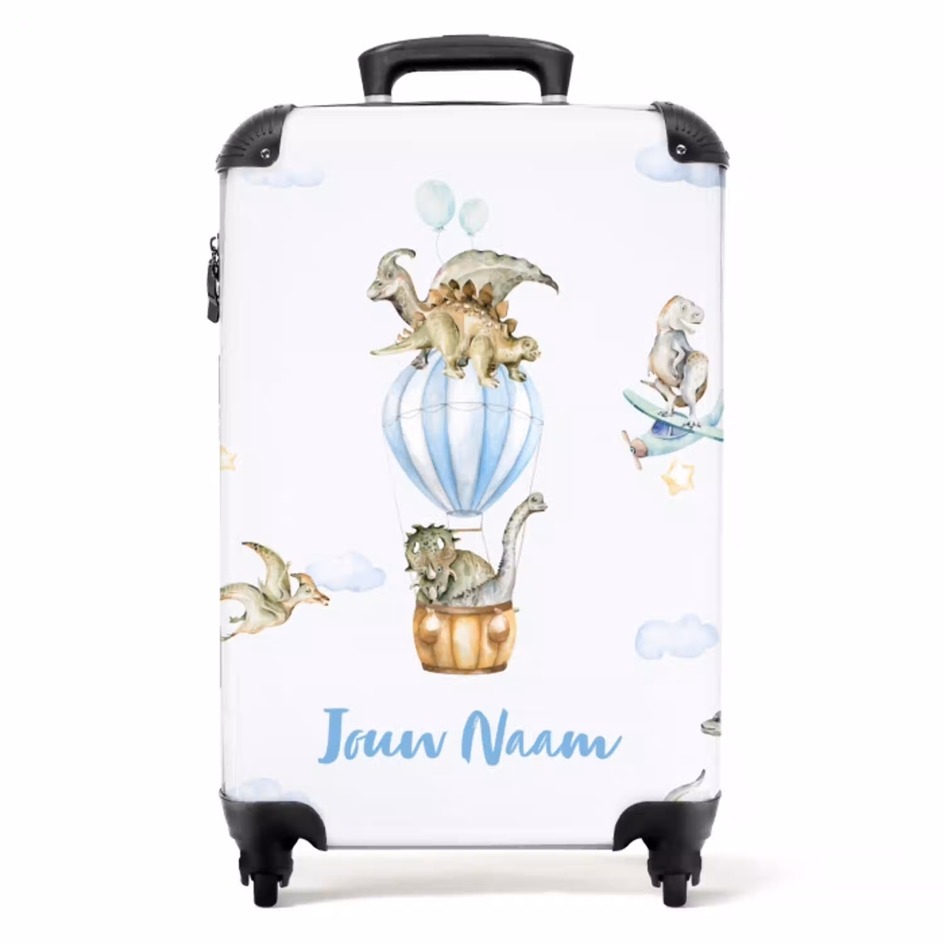 Dwalende dino's NBS - Handbagage koffer - Kinderen Unisex middel -productfoto_recht