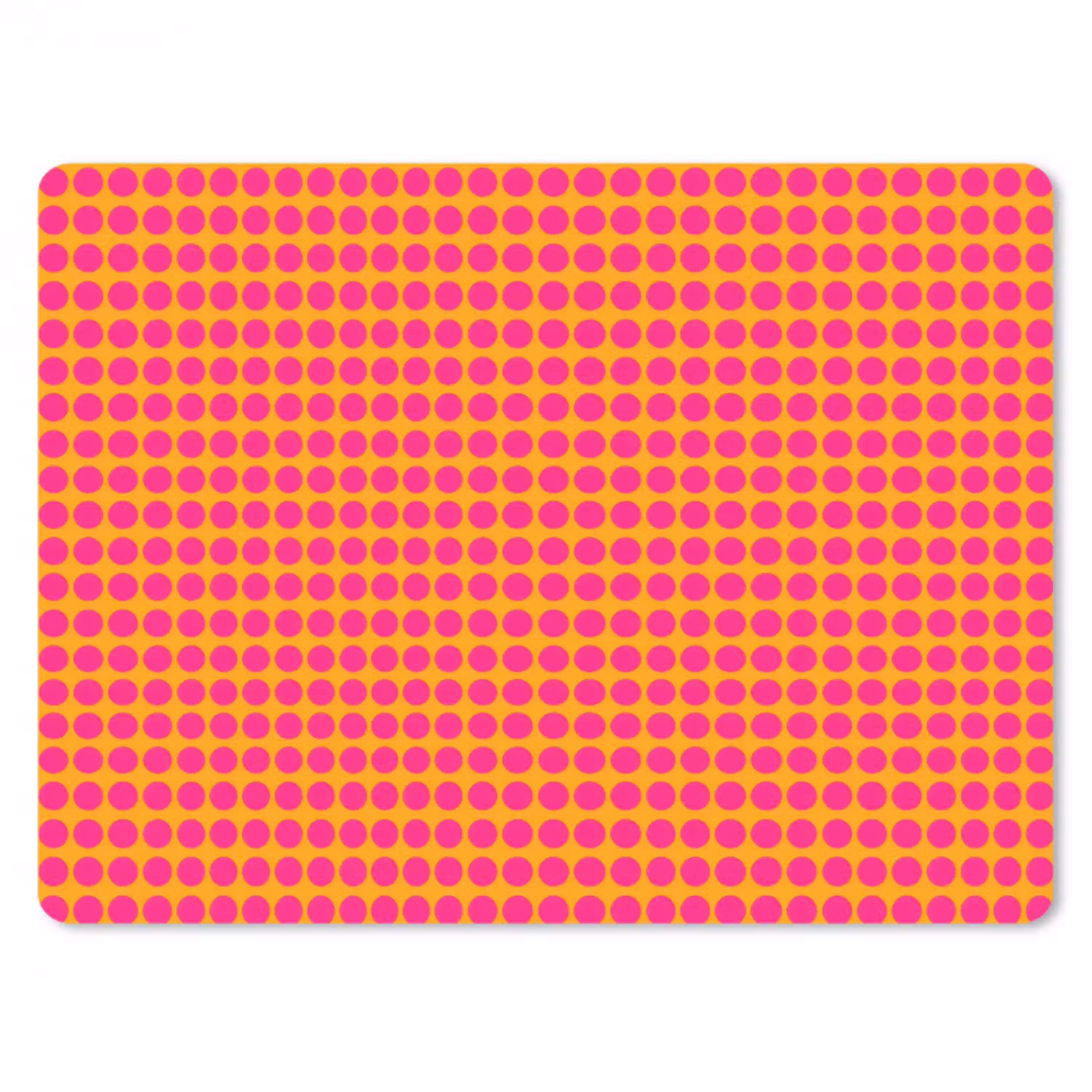 Stippen - Patroon - Oranje muismat rubber klein 262 -3d