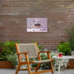 Eten - Taart - Bessen - Blauw Tuinposter op houten frame 2 cm dik klein -sfeer3