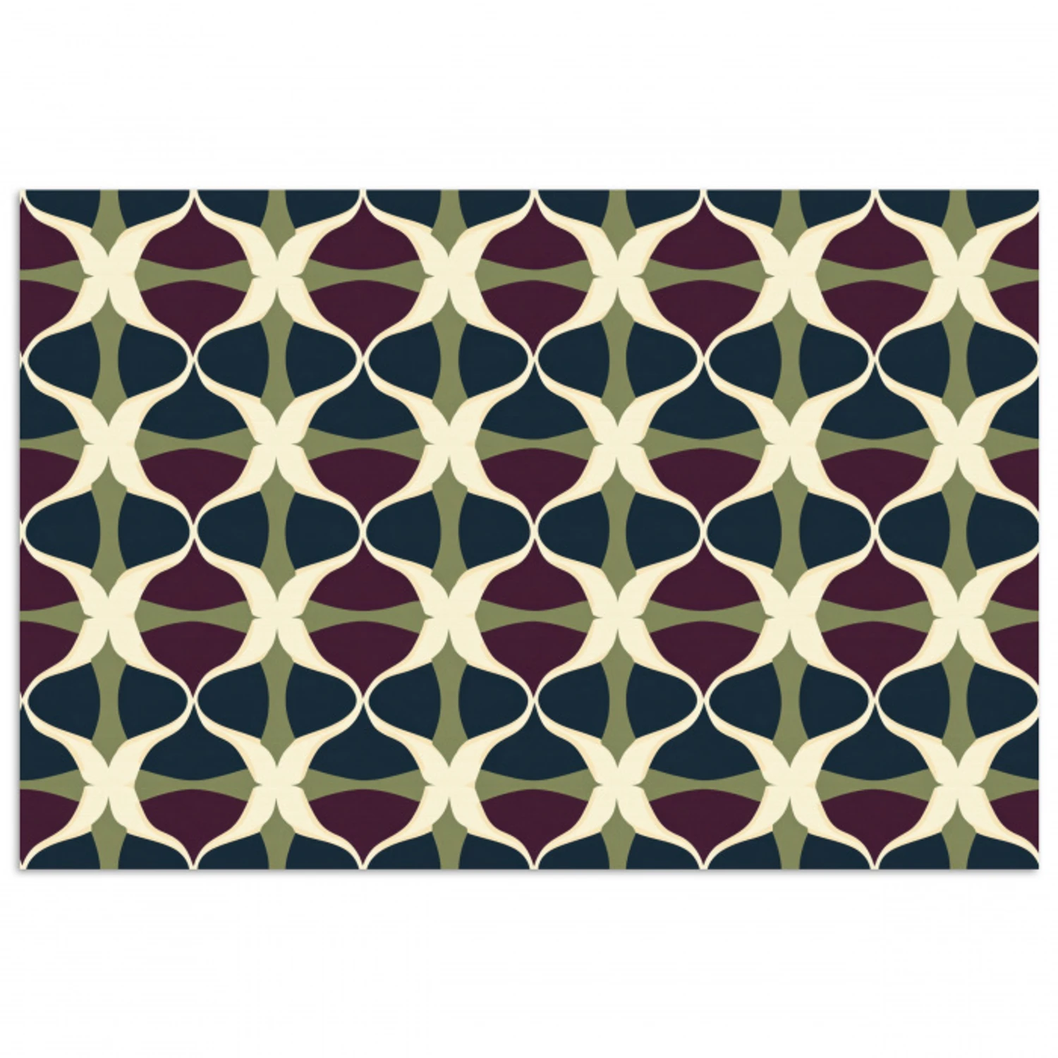 Abstract - Retro - Kleurrijk poster papier klein 62 -3d