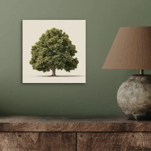 Eikenboom - Groen - Lichte achtergrond aluminium wit klein -sfeer2