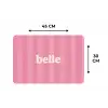 Roze - Gestreept - Belle Placemat vinyl groot -specs