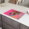 Luipaard - Roze - Oranje - Blauw - Verf Inductie beschermer vinyl 3mm klein -sfeer8