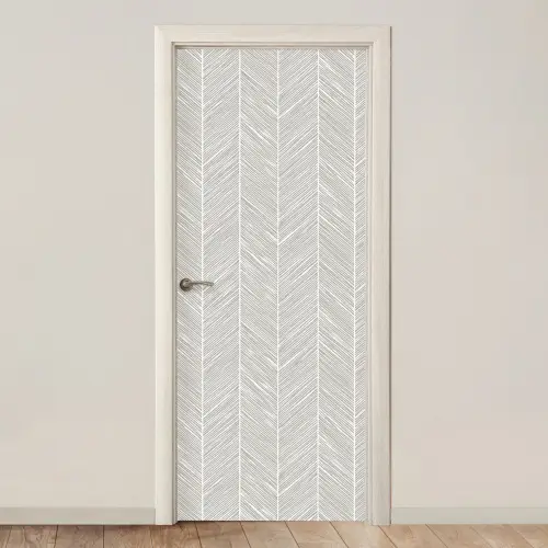 Klassiek - Visgraat - Grijs deurposter klein 289 -3d_beige