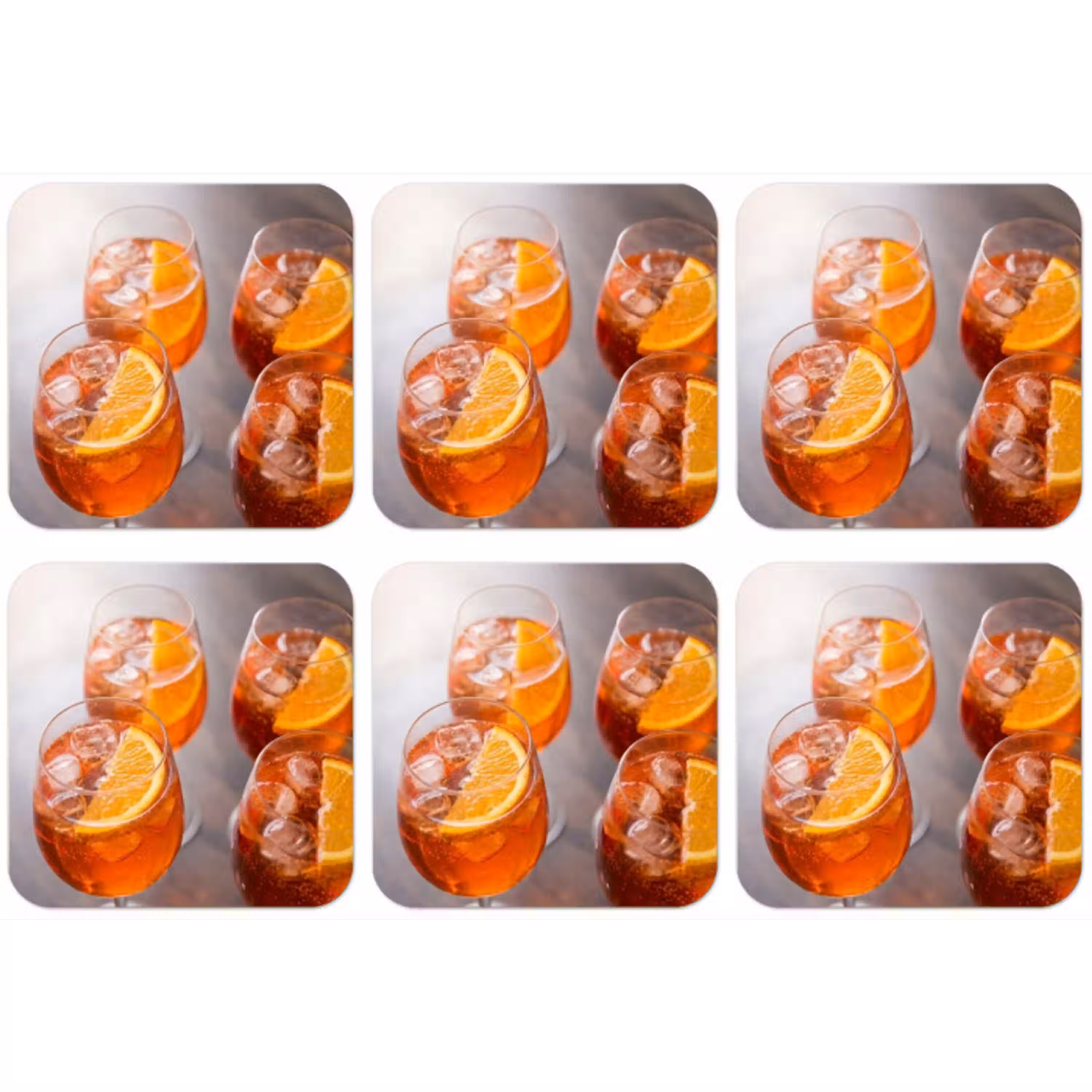 Drank - Sinaasappel - IJs - Zomer - Oranje onderzetter kurk middel -zkaufland3dotto