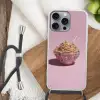Noodles - Edelstenen - Stokjes - Roze Hoesje iPhone 16 Pro Max met koord klein -sfeer4