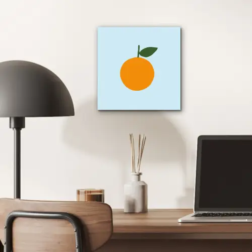 Fruit - Sinaasappel - Oranje aluminium wit klein -sfeer5