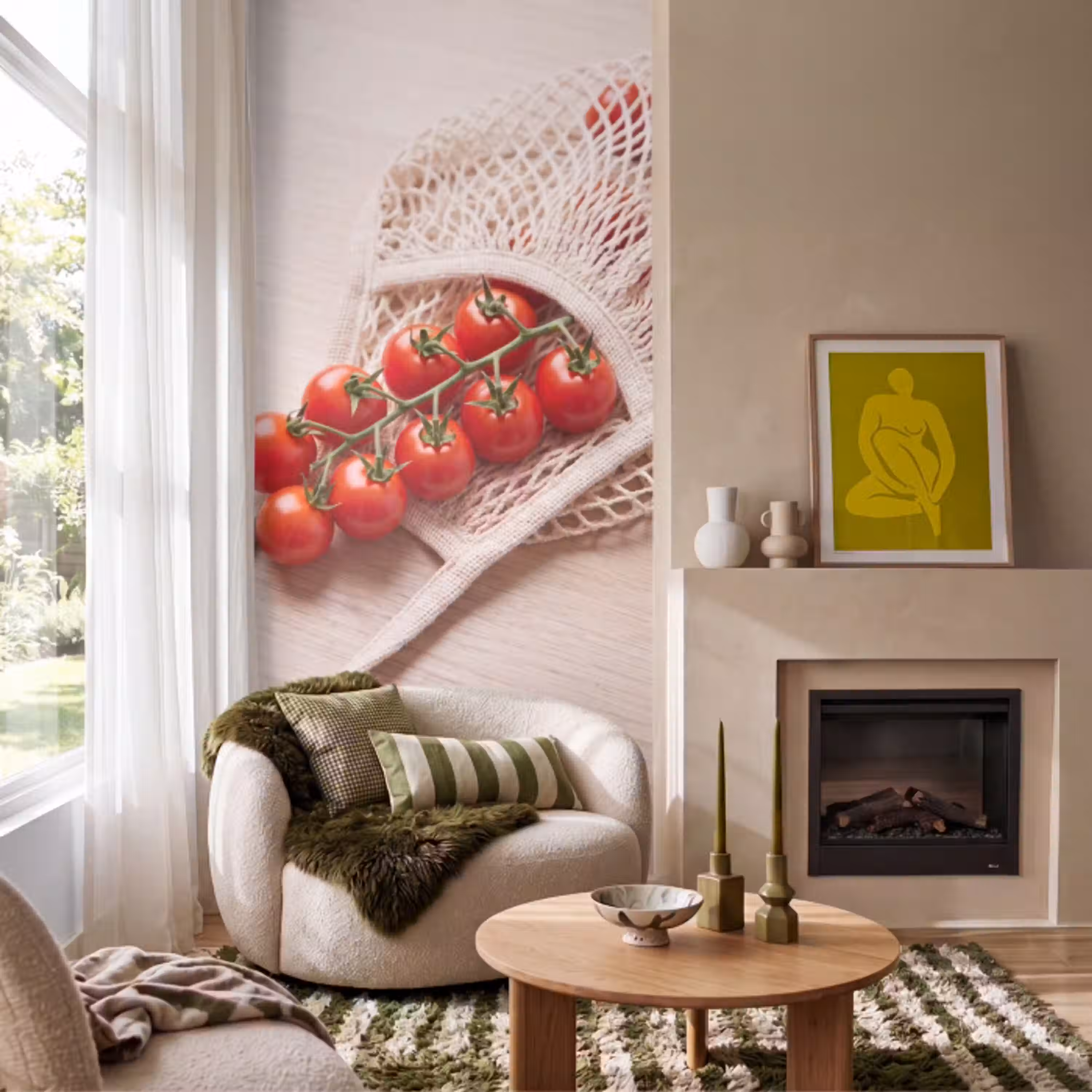 Tomaten - Vers - Eten Behang Vlies klein -sfeer2