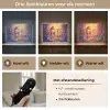 Paard - Hert - Sprookjesbos - Paars Light Box met batterij (Wandlamp kind) middel -USP_lichtkleurNL