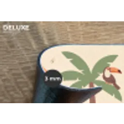 Dieren - Tropisch - Safari - Kleurrijk Placemat vinyl groot -closeup